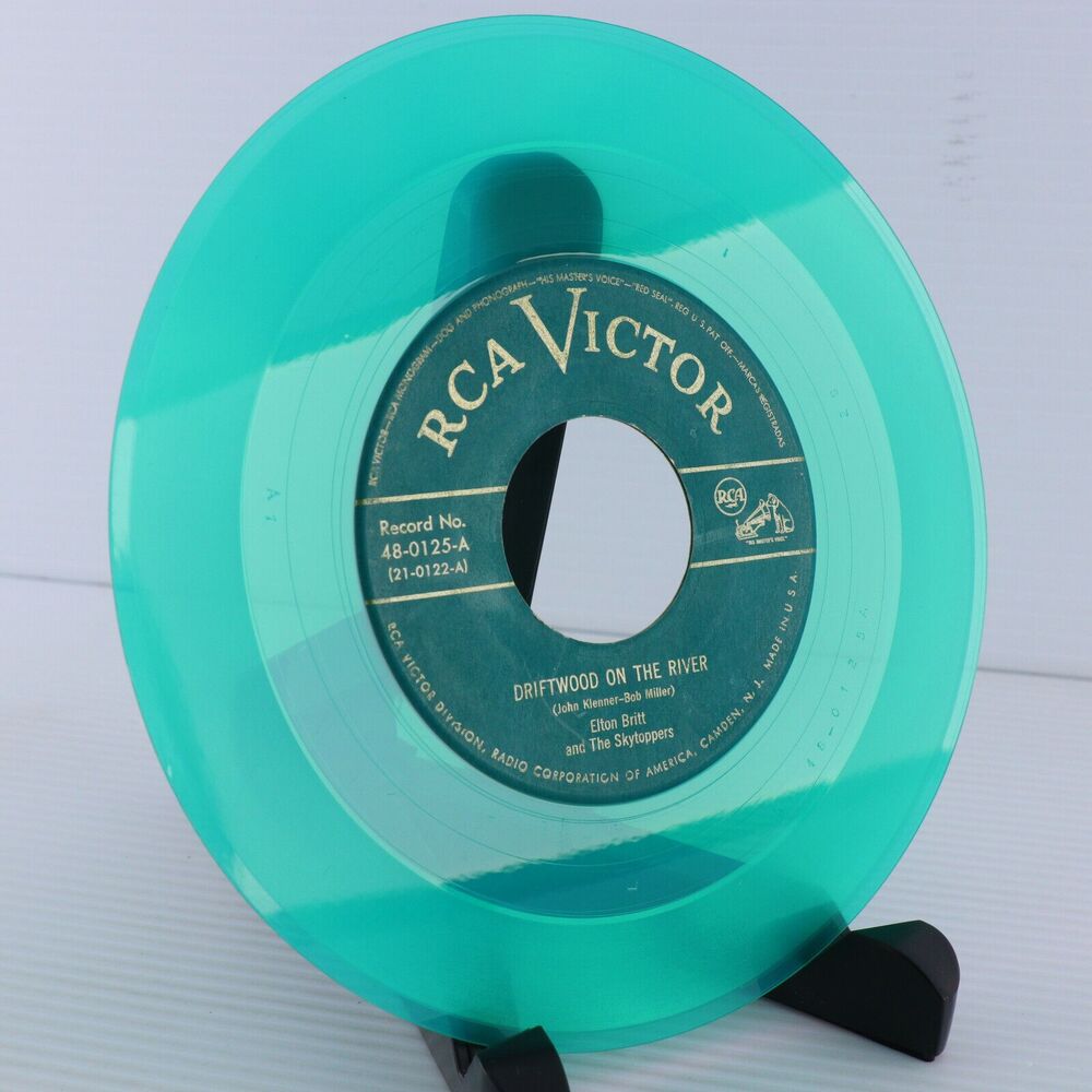 Elton Britt  - Driftwood In The River/Tears 1949 45 rpm 7" Single Record 48-0125 - Picture 5 of 11